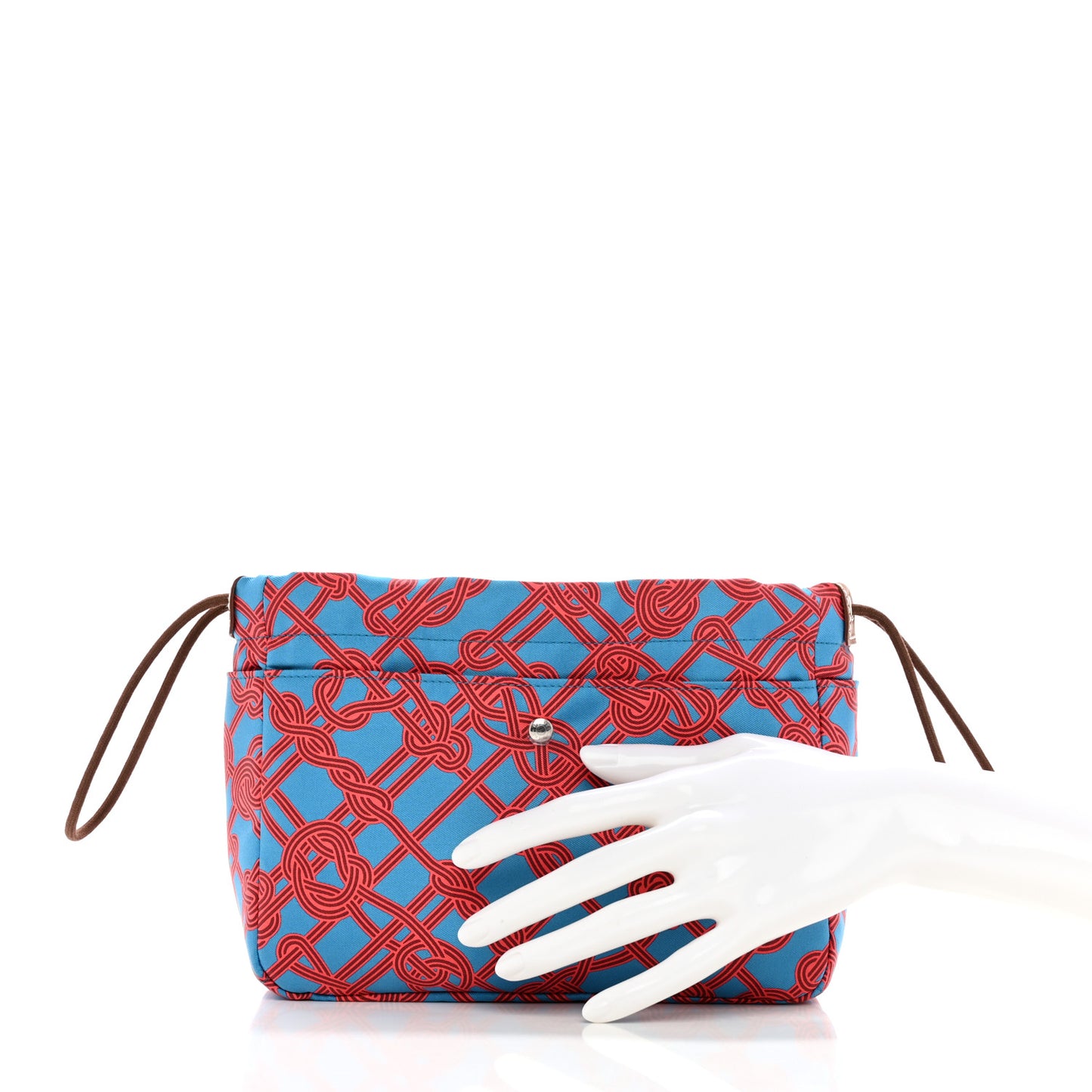 Silk Barenia Noeud Marin Fourbi 20 PM Pouch Rouge de Coeur Fauve