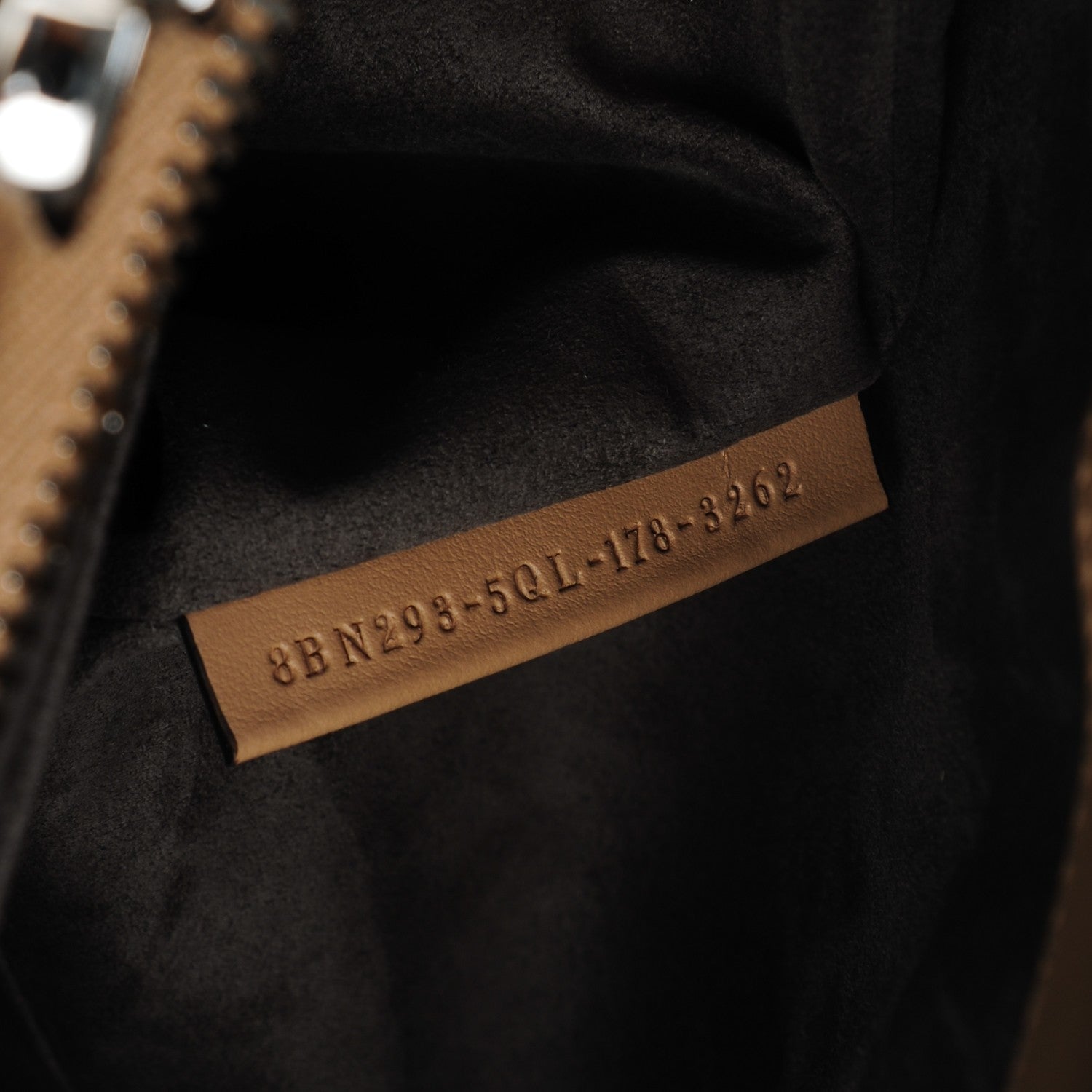 Fendi Vitello Baltico Dolce DotCom Satchel Cuoio Mirto 8 of 8