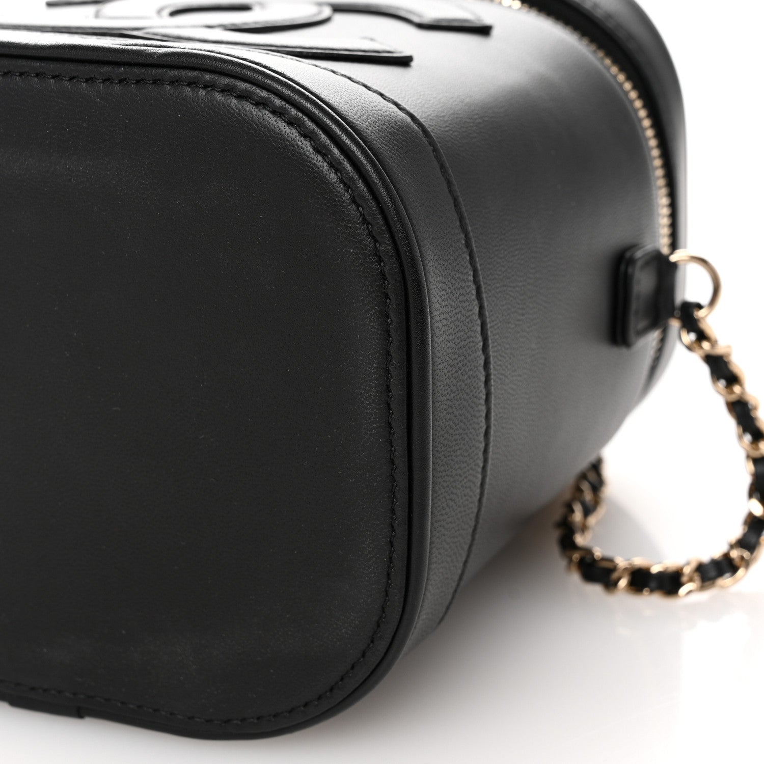 Chanel Lambskin Timeless Vanity Cosmetic Case Black 10 of 11