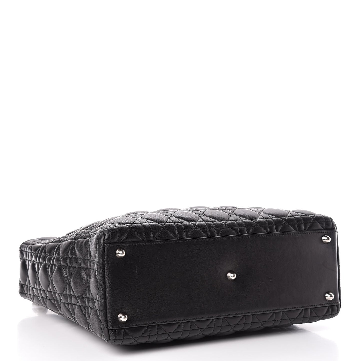 Lambskin Cannage Large Lady Dior Black