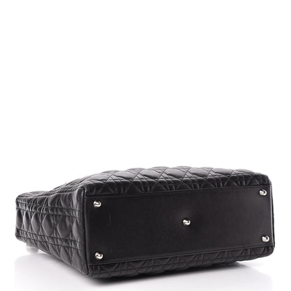 Christian Dior Lambskin Cannage Large Lady Dior Black 4 of 11