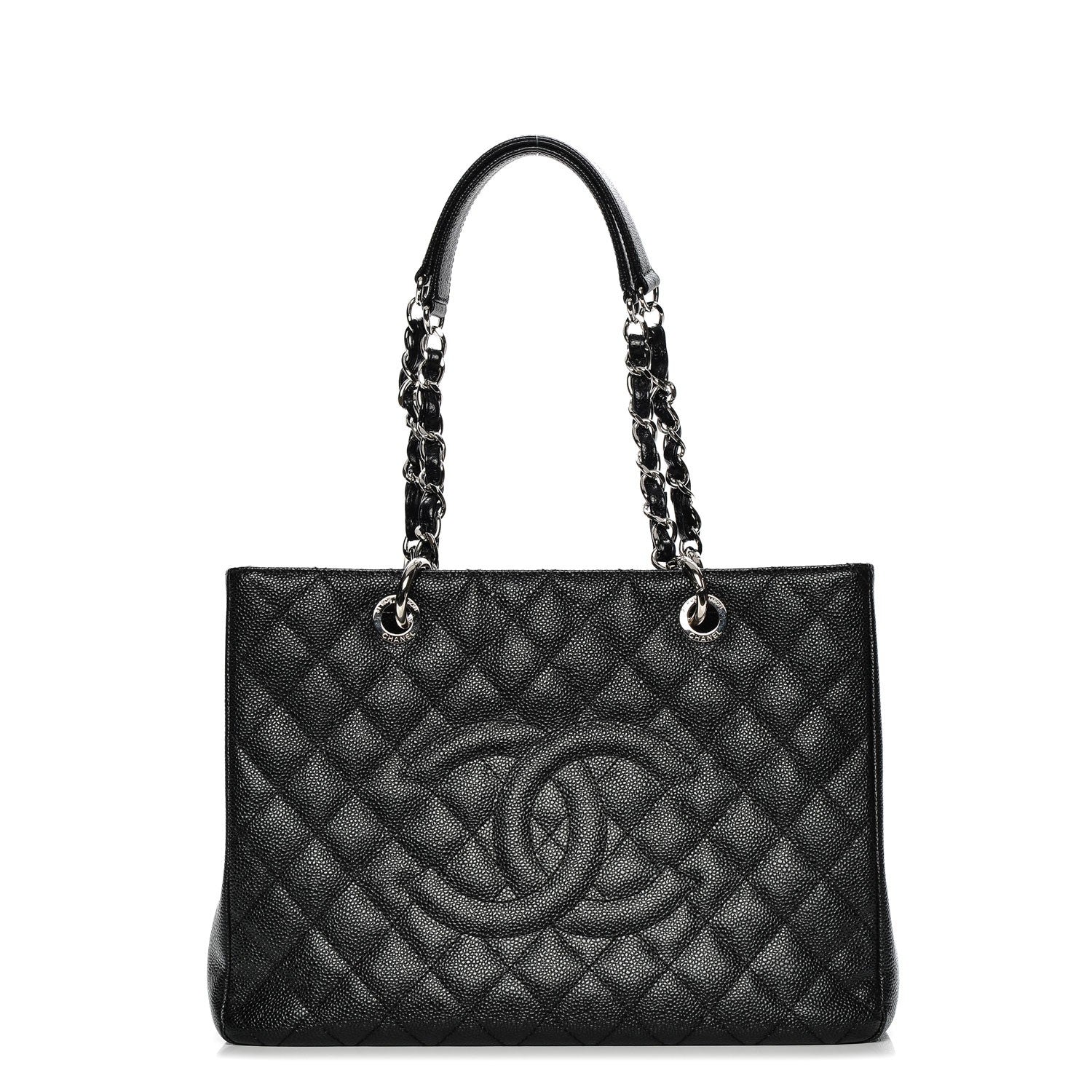 Chanel Caviar Quilted Grand Shopping Tote GST Black 1 of 7