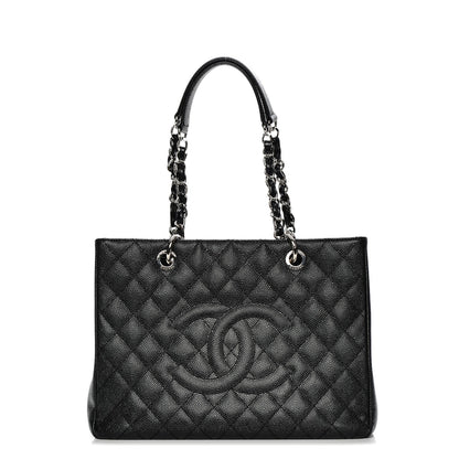 Chanel Caviar Quilted Grand Shopping Tote GST Black 1 of 7