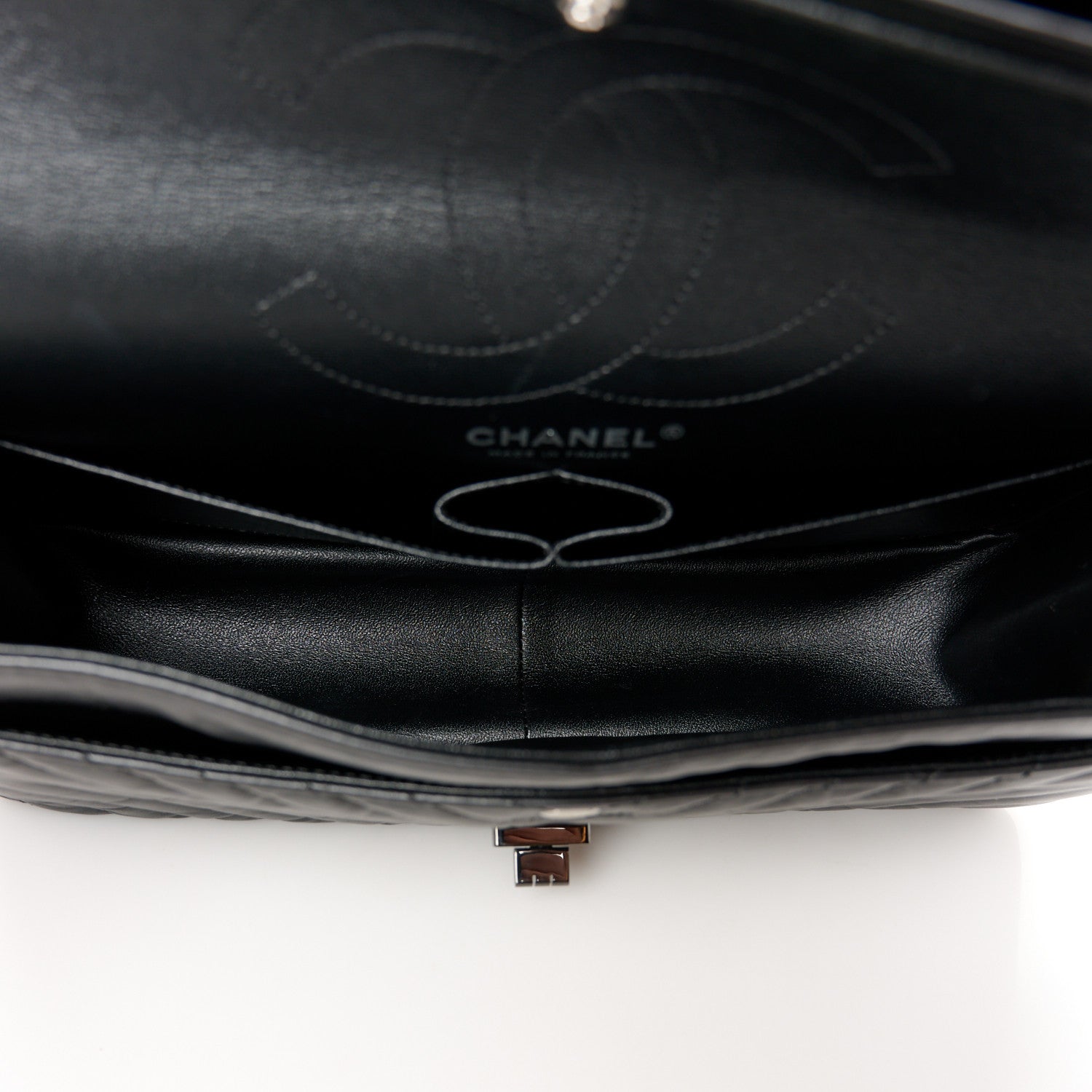 Chanel Aged Calfskin Chevron Quilted 2.55 Reissue 226 Flap So Black 5 of 11