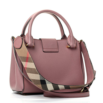 Burberry Soft Grain Calfskin Small Buckle Tote Dusty Pink 2 of 4