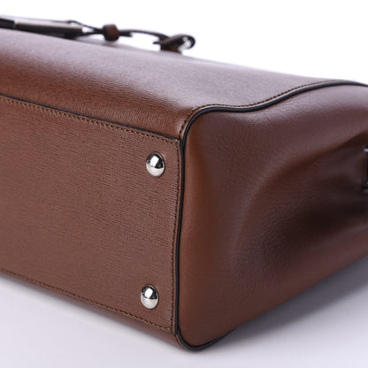 Fendi Vitello Elite Petite 2Jours Tote Walnut 8 of 11