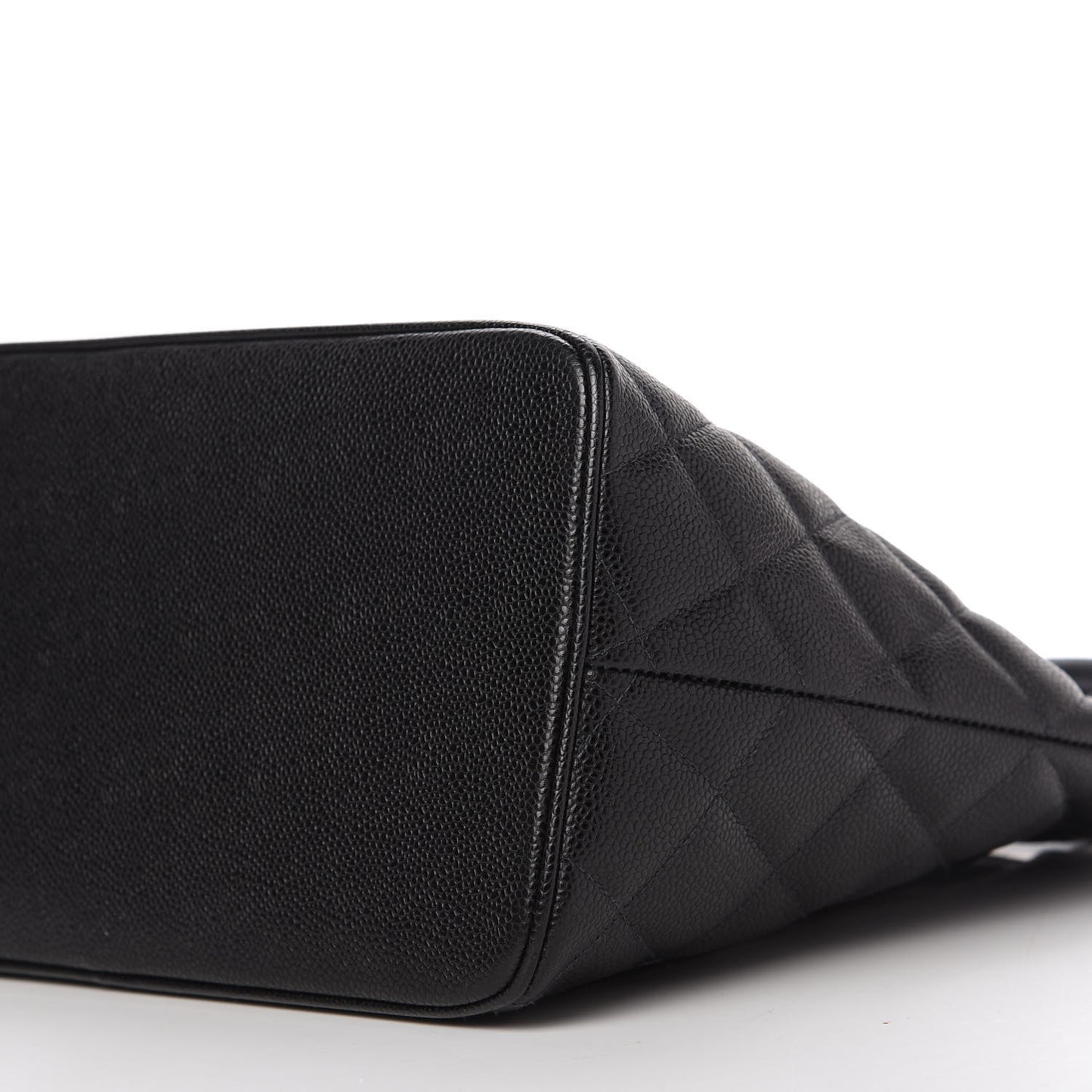 Caviar Quilted Medallion Tote Black