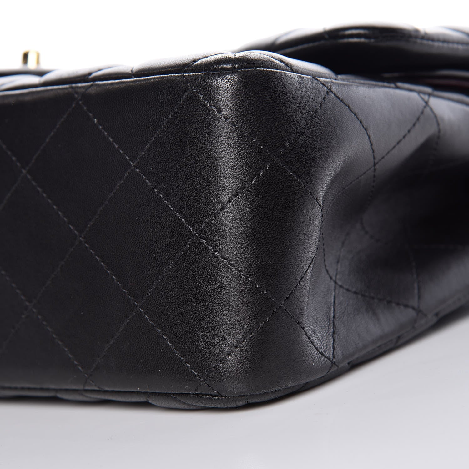 Chanel Lambskin Quilted Jumbo Double Flap Black 17 of 18