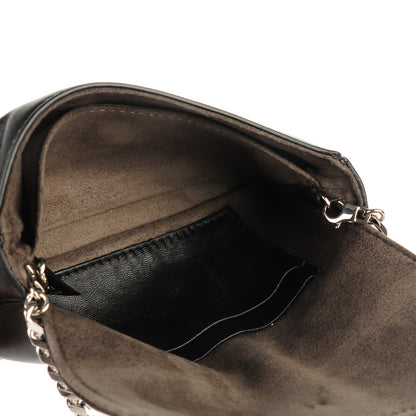 Fendi Nappa Rabbit Fox Fur Micro Buggie Baguette Black 5 of 7