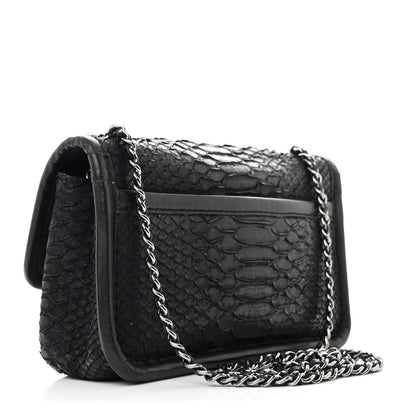 Chanel Snakeskin Mini  Flap Black 3 of 11