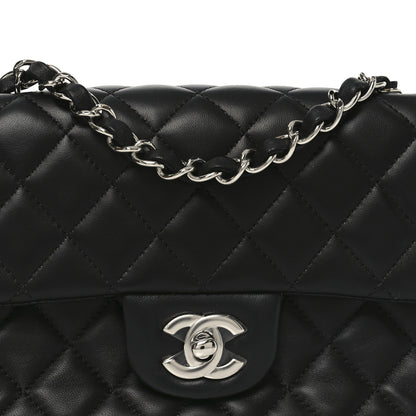 Chanel Lambskin Quilted Mini Rectangular Flap Black 8 of 11