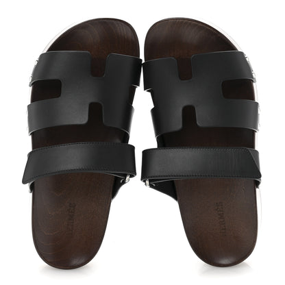 Hermes Calfskin Womens Kos Clog 38 Black 2 of 10