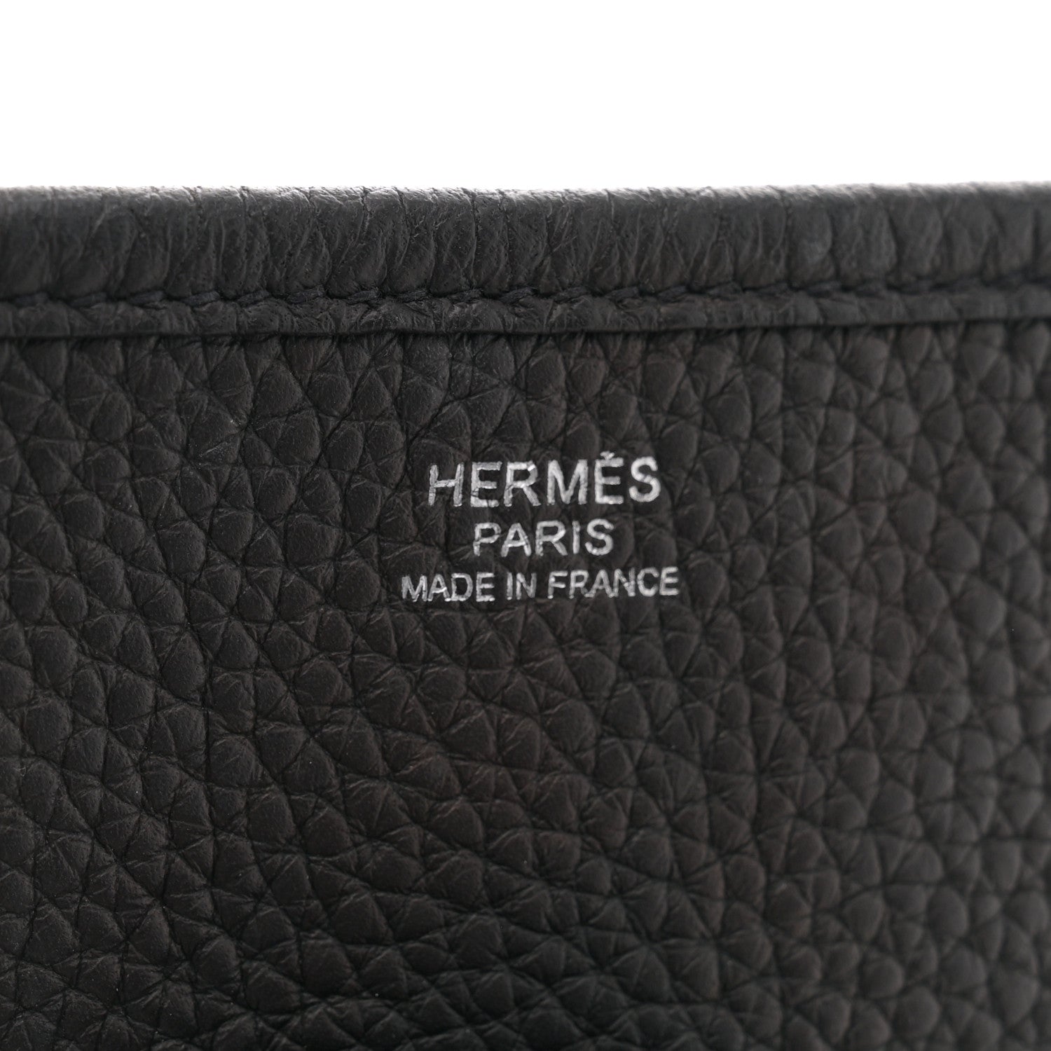 Hermes Taurillon Clemence EVELYNE III GM Black 6 of 11