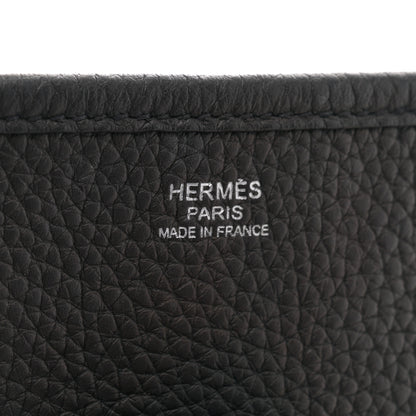 Hermes Taurillon Clemence EVELYNE III GM Black 6 of 11