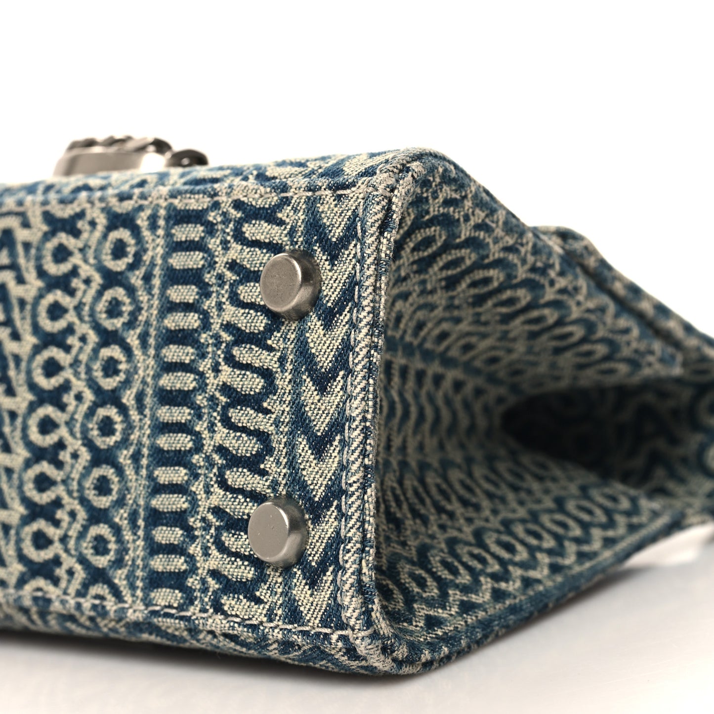 Denim Monogram The St Marc Mini Top Handle Bag Blue