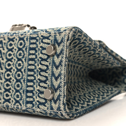 Marc Jacobs Denim Monogram The St Marc Mini Top Handle Bag Blue 10 of 10