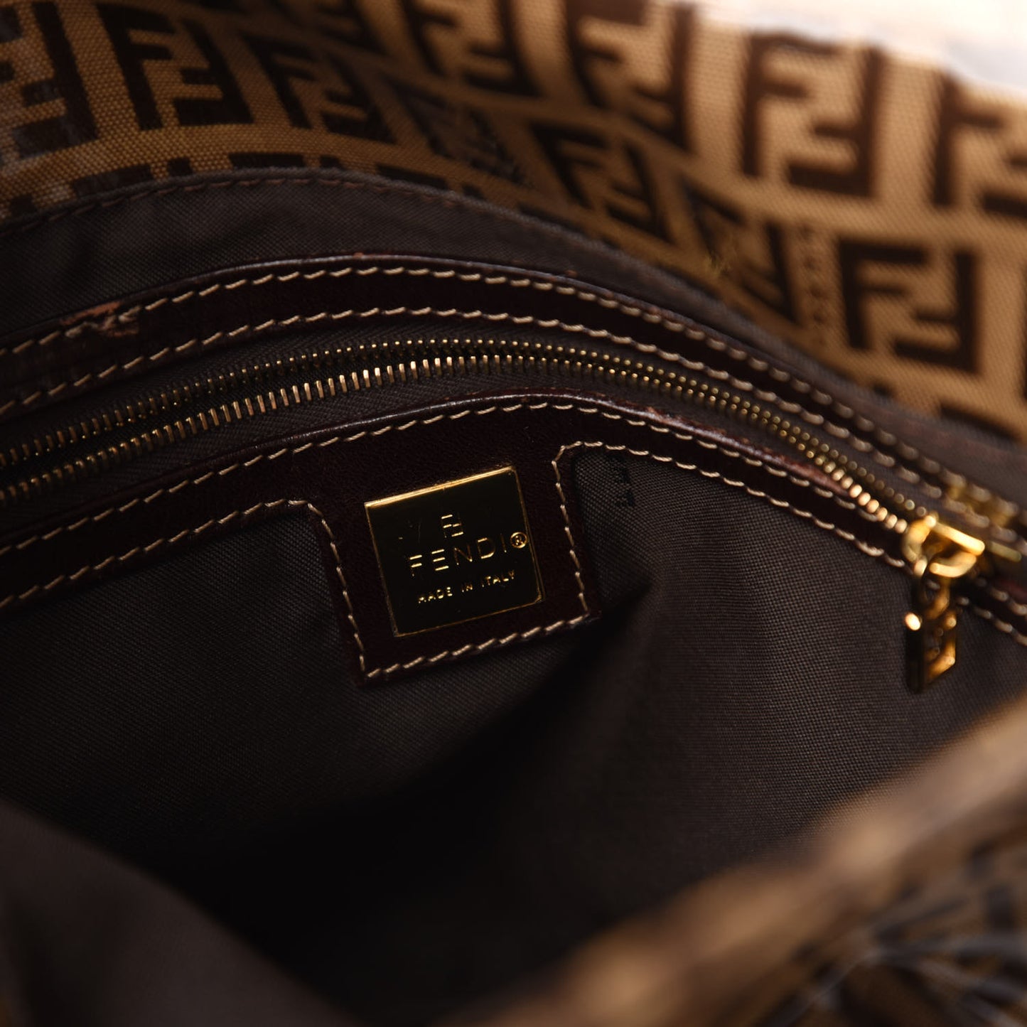 Vinyl Zucchino Shoulder Bag Tobacco