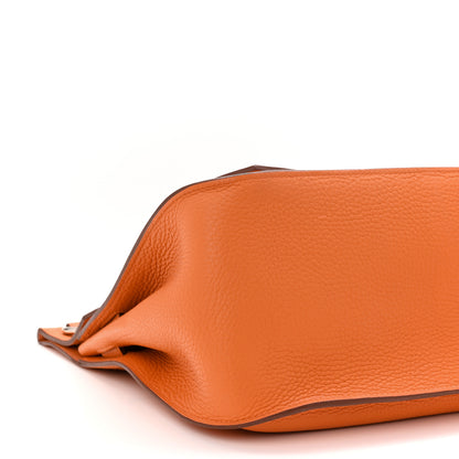 Hermes Taurillon Clemence Jypsiere 31 Orange 16 of 21