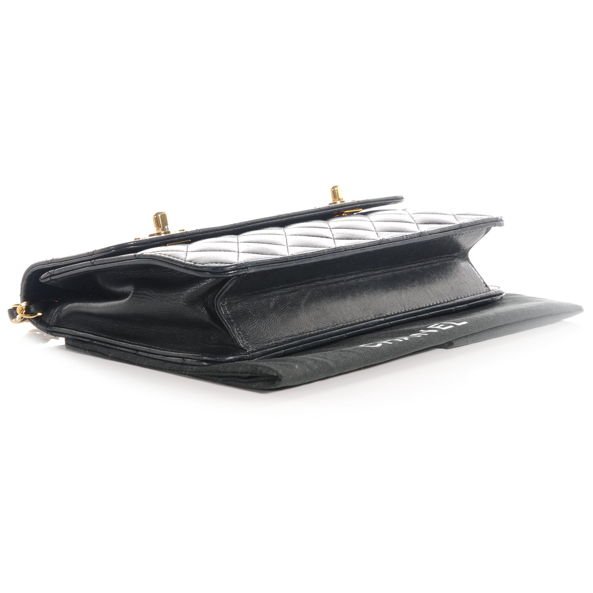 Chanel Lambskin Small CC Flap Black 4 of 7