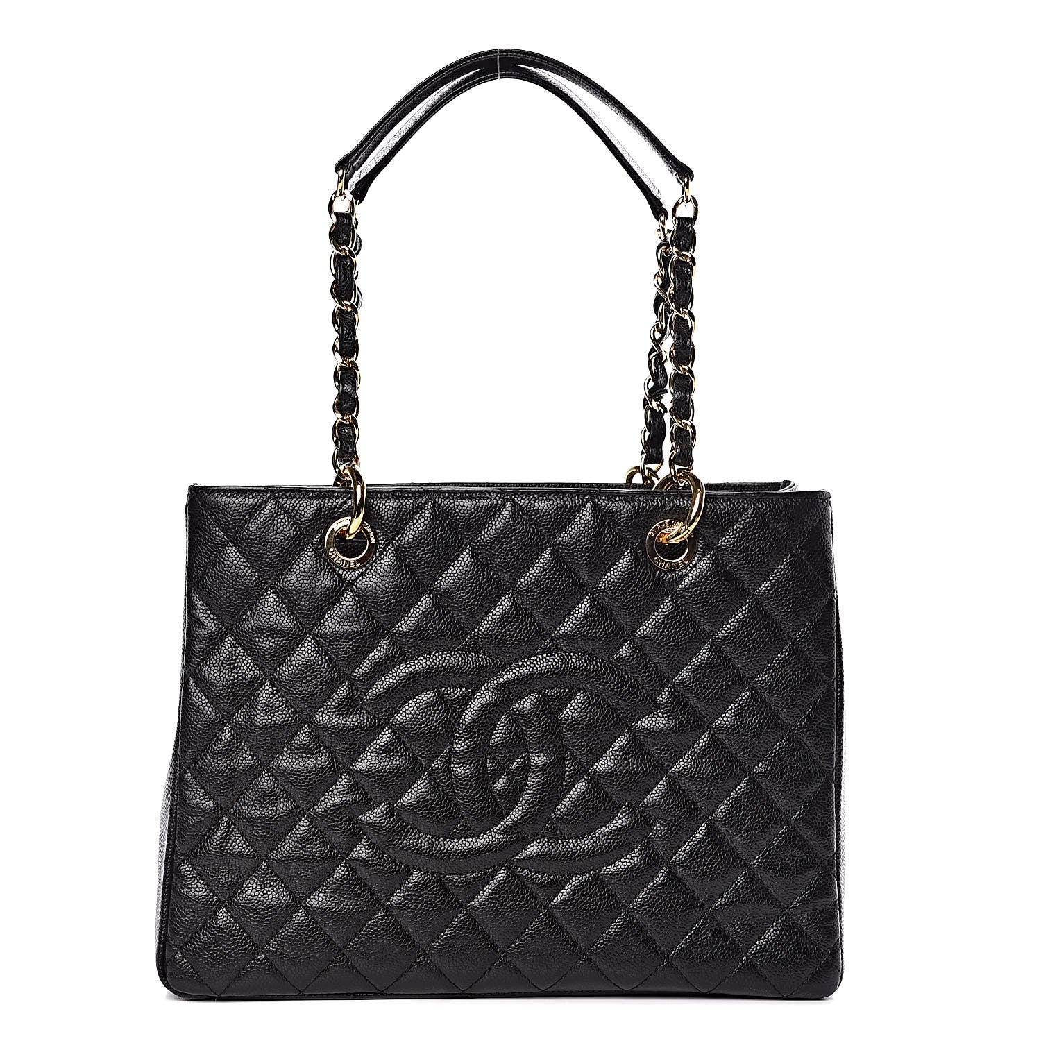 Chanel Caviar Quilted Grand Shopping Tote GST Black 1 of 12