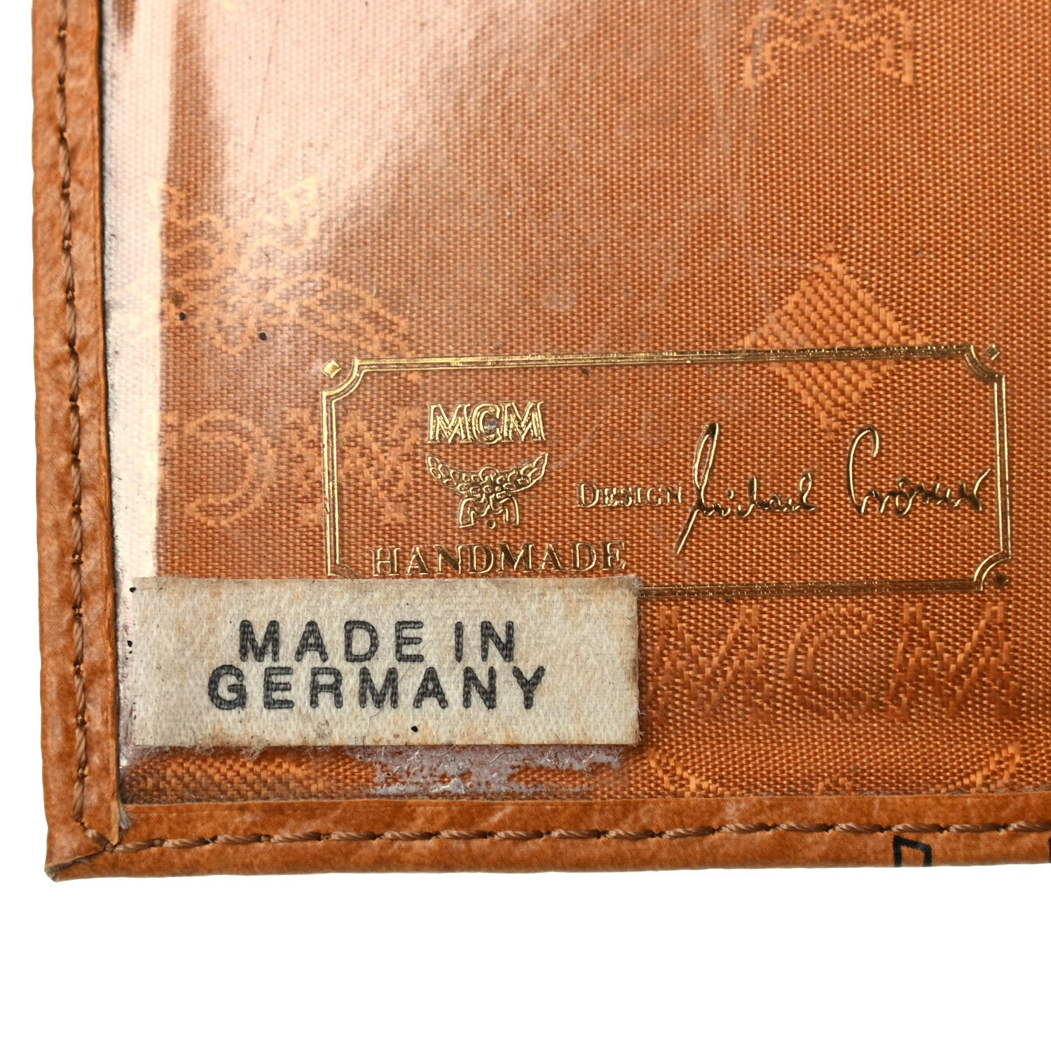 MCM Visetos Passport Holder Cognac 6 of 6