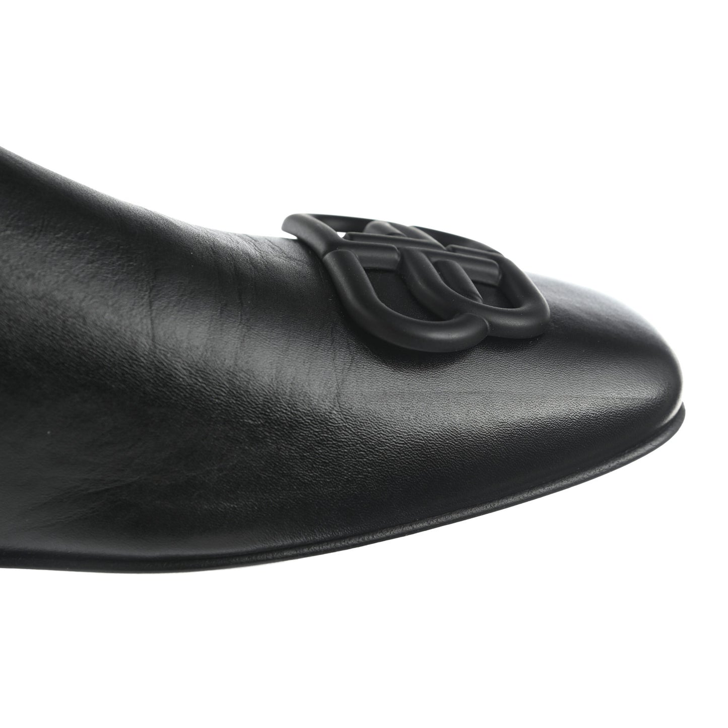 Smooth Calfskin Cozy BB Flat Carrera Mules 37 Black