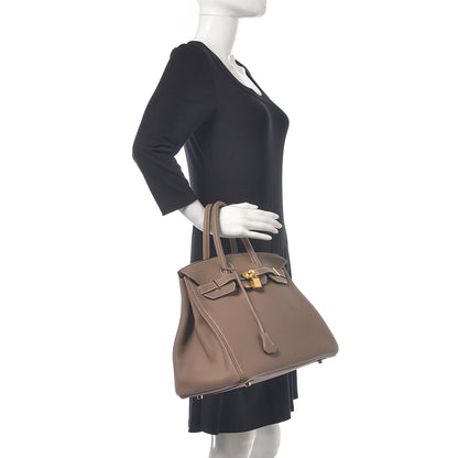 Hermes Togo Birkin 35 Etoupe 2 of 38