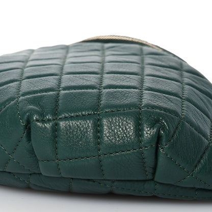 Chanel Calfskin Quilted Banane Waist Bag Fanny Pack Dark Green 11 of 14