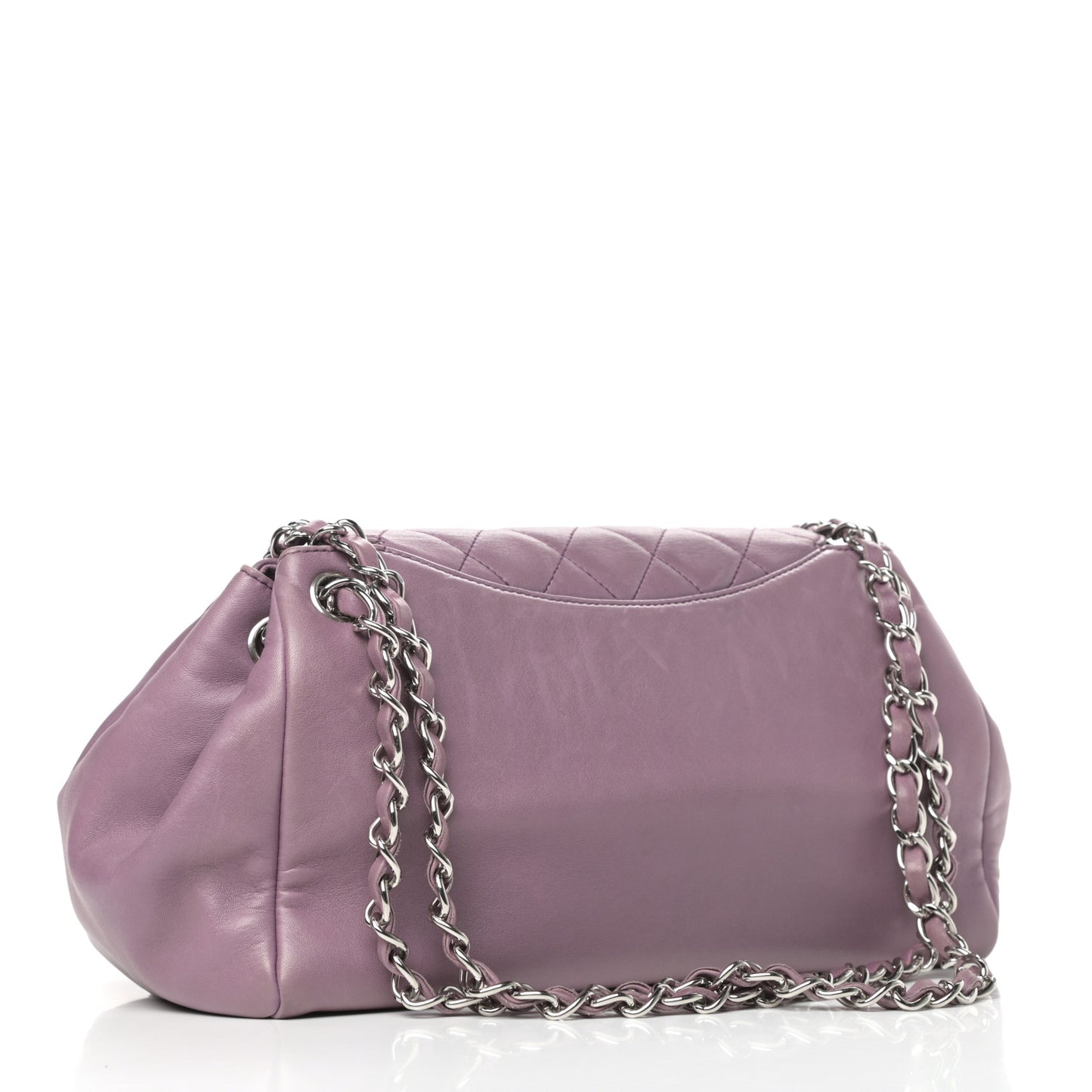 Lambskin Quilted CC Flap Light Purple
