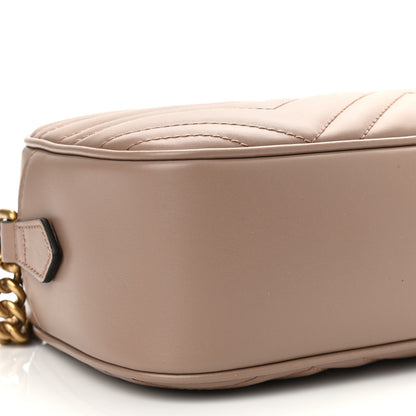 Gucci Calfskin Matelasse Small GG Marmont Chain Shoulder Bag Porcelain Rose 9 of 11