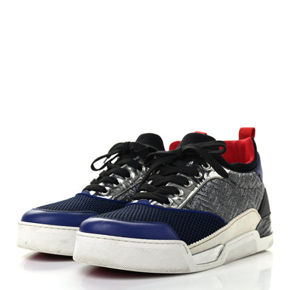 Christian Louboutin Calfskin Mesh Mens Aurelien Flat Sneakers 42 Multi 3 of 13