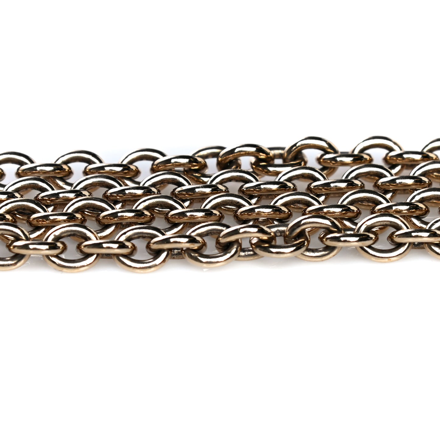 Calfskin Lizard Embossed Wallet on Chain Black