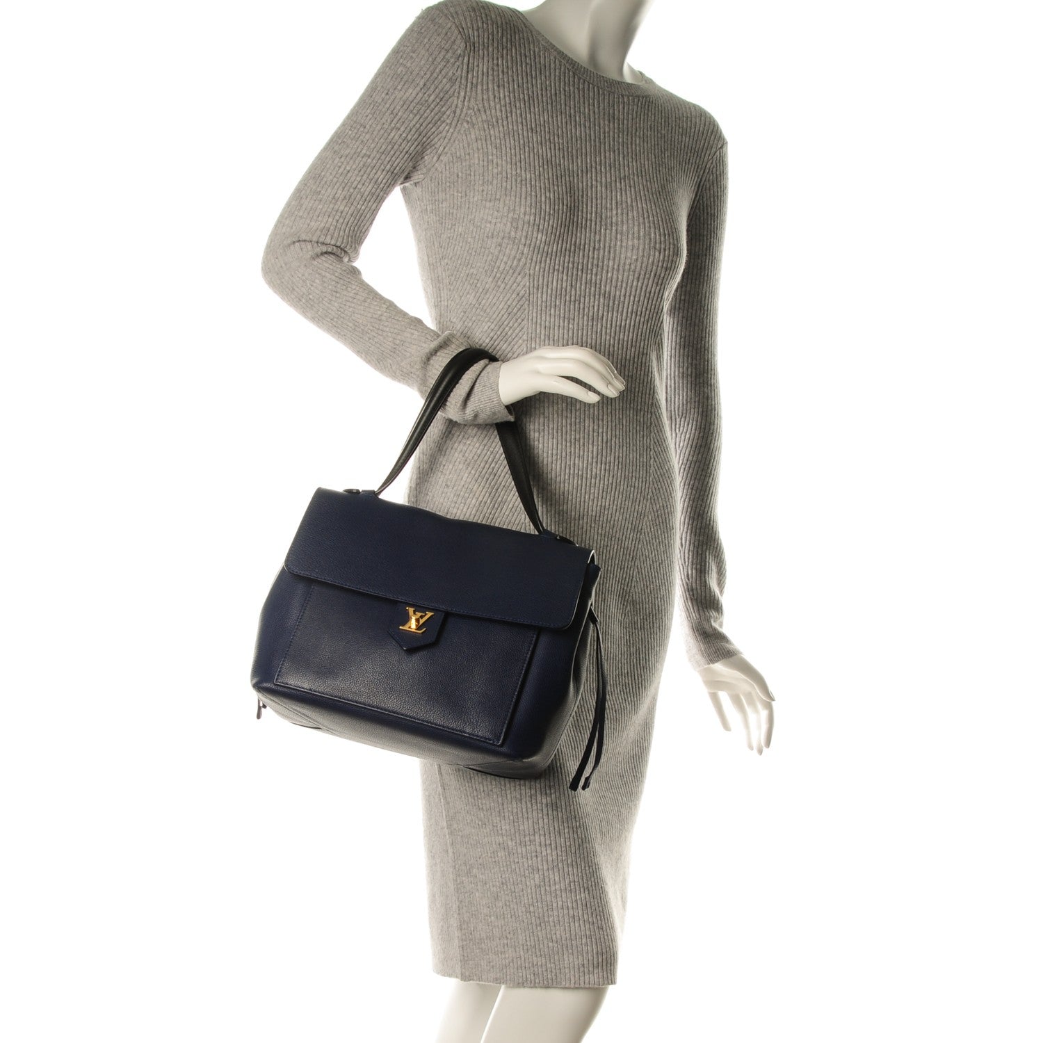 Louis Vuitton Calfskin Lockme PM Iris 2 of 6