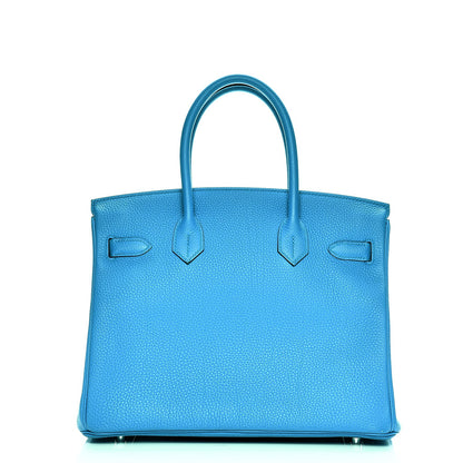 Hermes Togo Birkin 30 Bleu Zanzibar Malachite 4 of 28