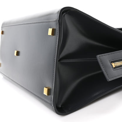 Saint Laurent Shiny Calfskin Medium Uptown Tote Black 10 of 10