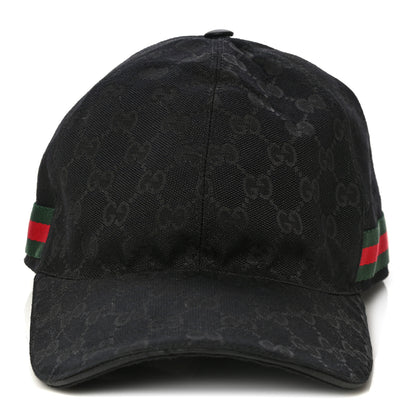 Gucci Monogram Web Baseball Hat XXL Black 2 of 11