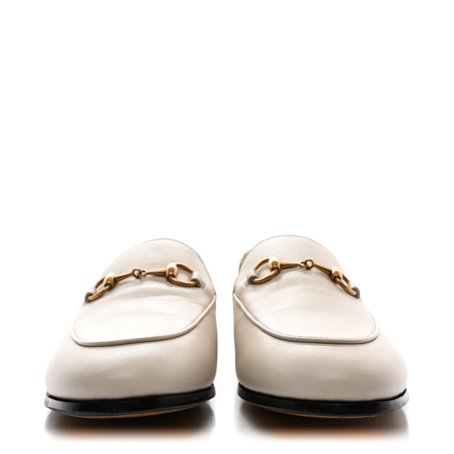Lambskin Womens Brixton Horsebit Loafers 37.5 Mystic White