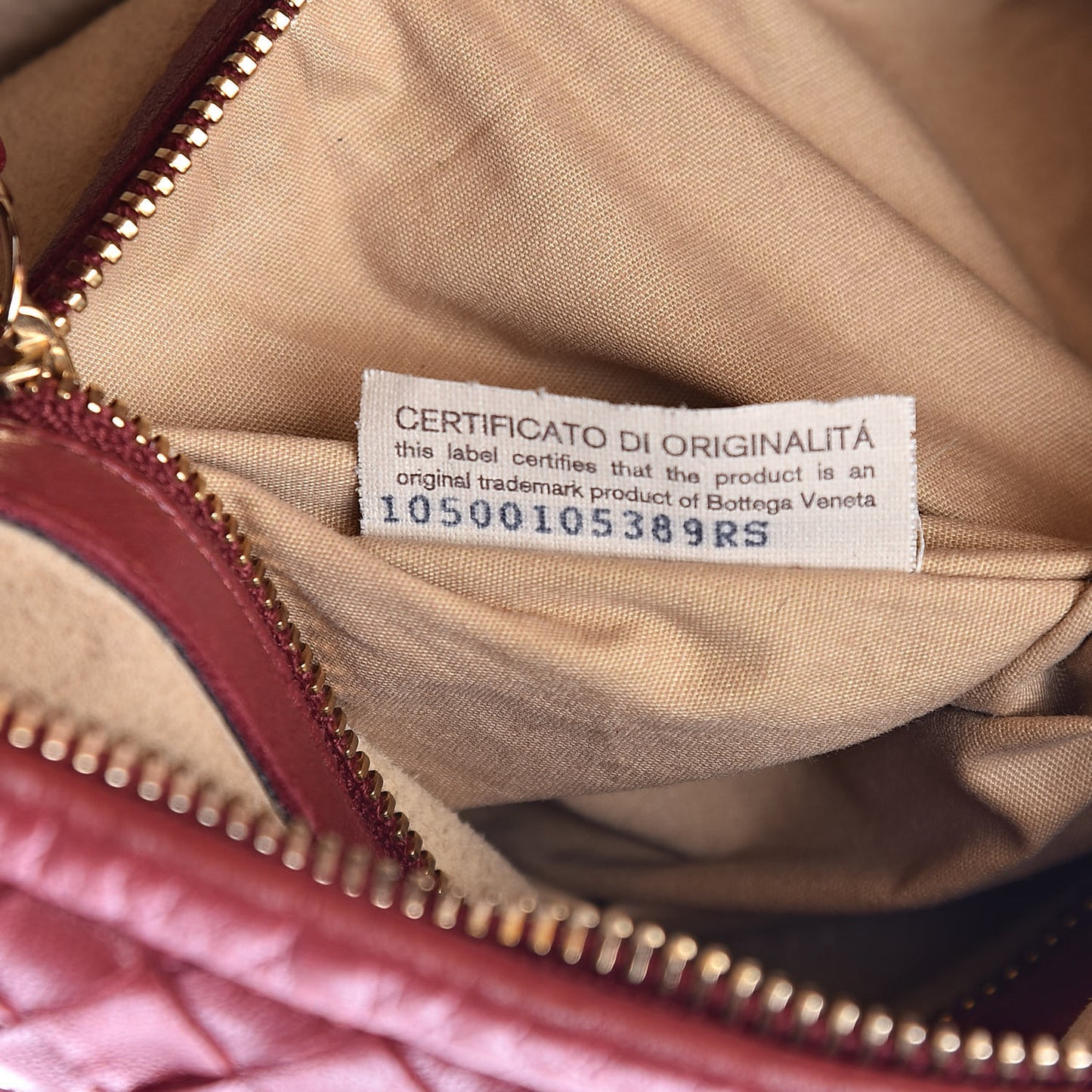 Nappa Intrecciato Medium Veneta Hobo Vermillion