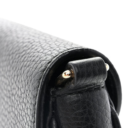 Gucci Pebbled Calfskin Medium Soho Flap Crossbody Black 12 of 14