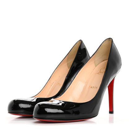Christian Louboutin Patent Simple 100 Pumps 37 Black 4 of 9