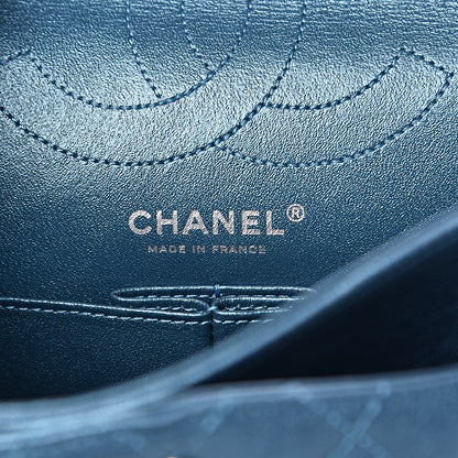 Chanel Metallic Sheepskin Quilted 2.55 Reissue 225 Flap Blue 5 of 10