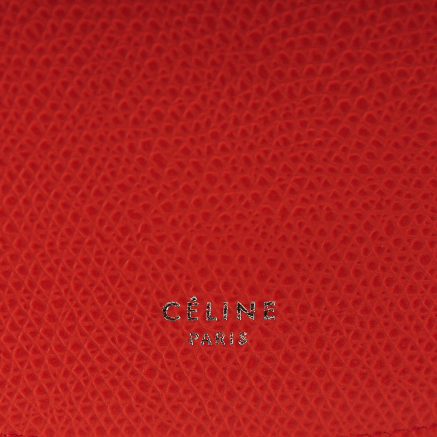 Celine Grained Calfskin Trotteur Messenger Coral 7 of 9