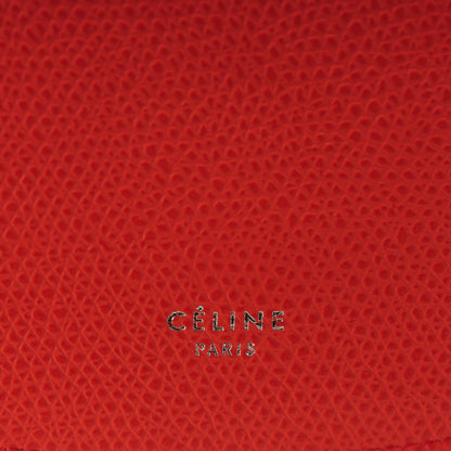 Celine Grained Calfskin Trotteur Messenger Coral 7 of 9