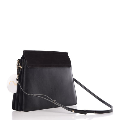 Chloe Suede Calfskin Medium Faye Shoulder Bag Black 3 of 12