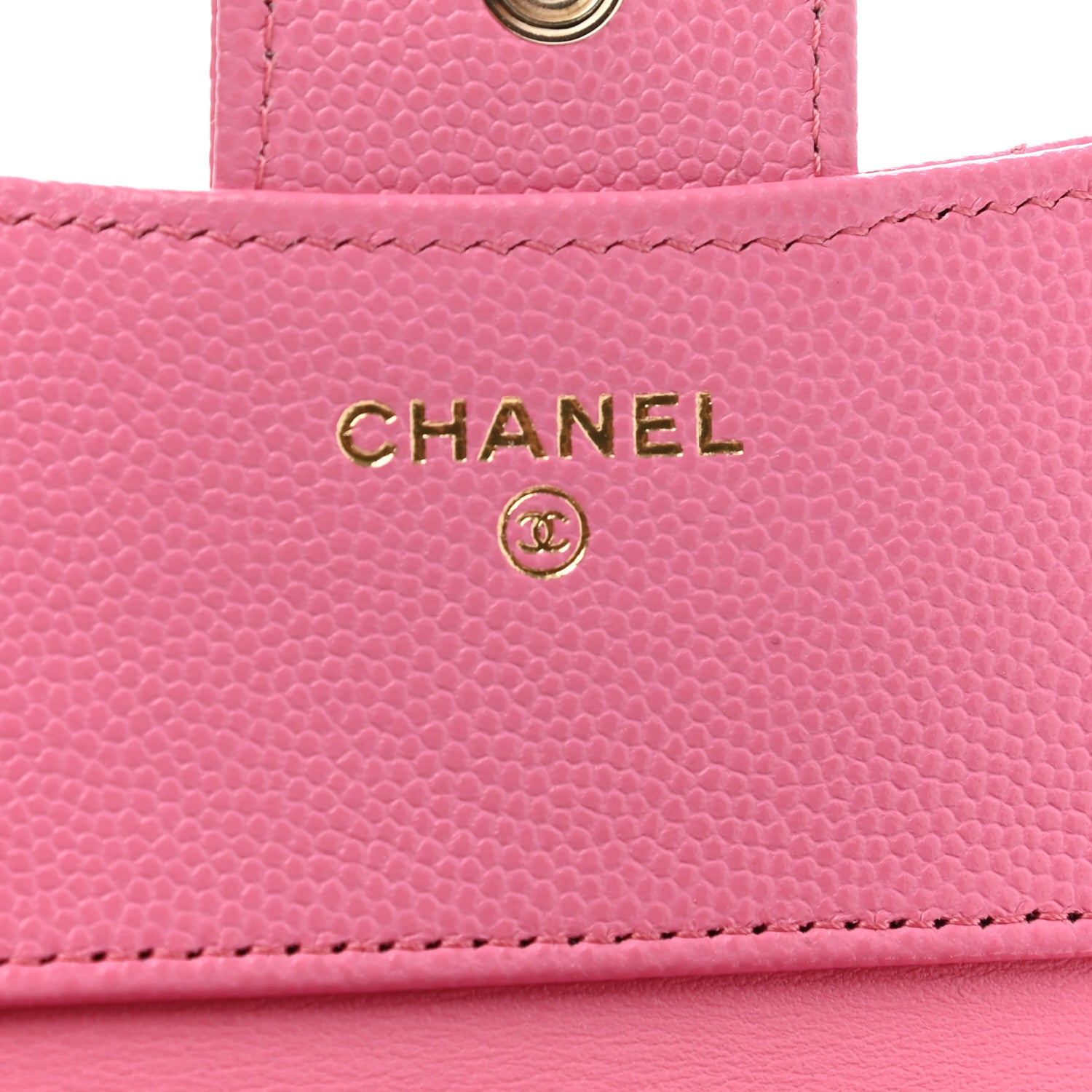 Chanel Caviar Quilted Compact Flap Wallet Pink 6 of 9