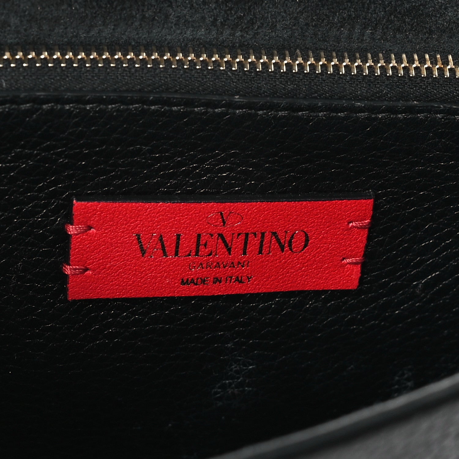 Valentino Garavani Pebbled Calfskin Rockstud Side Slip Crossbody Black 5 of 9