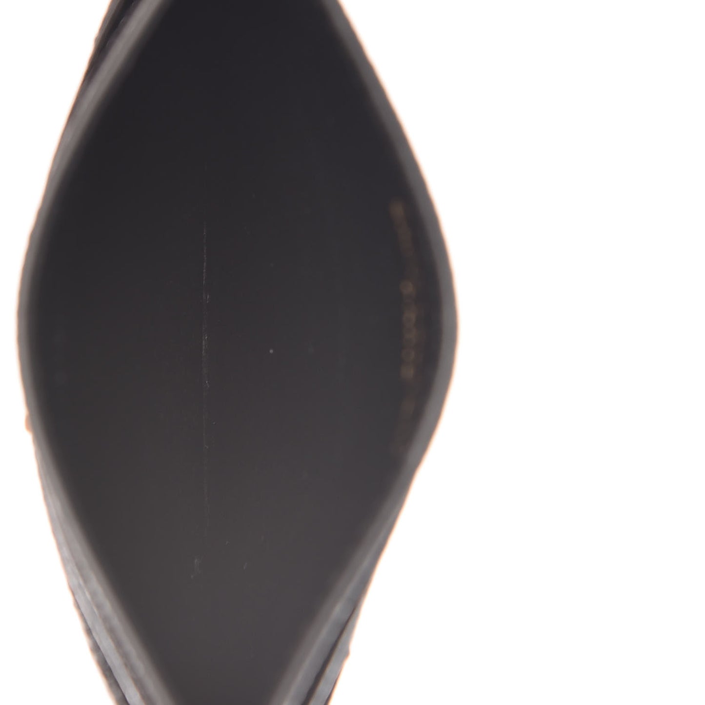 Grain De Poudre Matelasse Chevron Monogram Credit Card Case Black