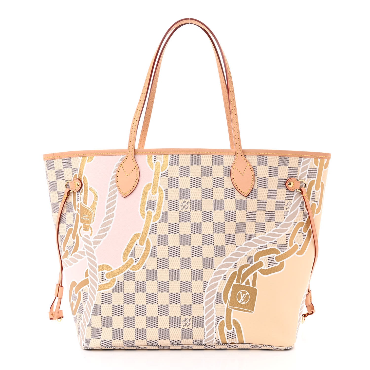 Louis Vuitton Damier Azur Nautical Neverfull MM 3 of 10