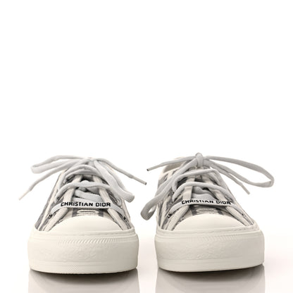 Christian Dior Canvas Oblique Walk'N'Dior Low Top Sneakers 37.5 Grey Stone 2 of 9