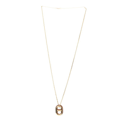 Hermes Swift O'Maillon Pendant Necklace Gold 3 of 4